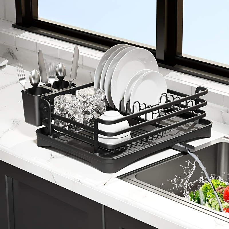 Stainless Steel Foldable Dish Drying Rack For Kitchen - Temu