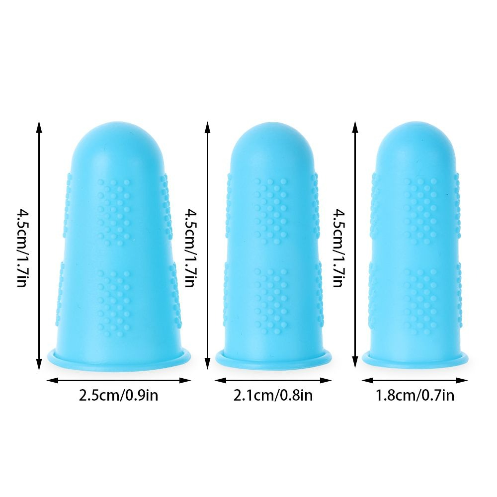 2x L/M Silicone Sewing Thimbles Non-slip Finger Protector for Sewing  Embroidery