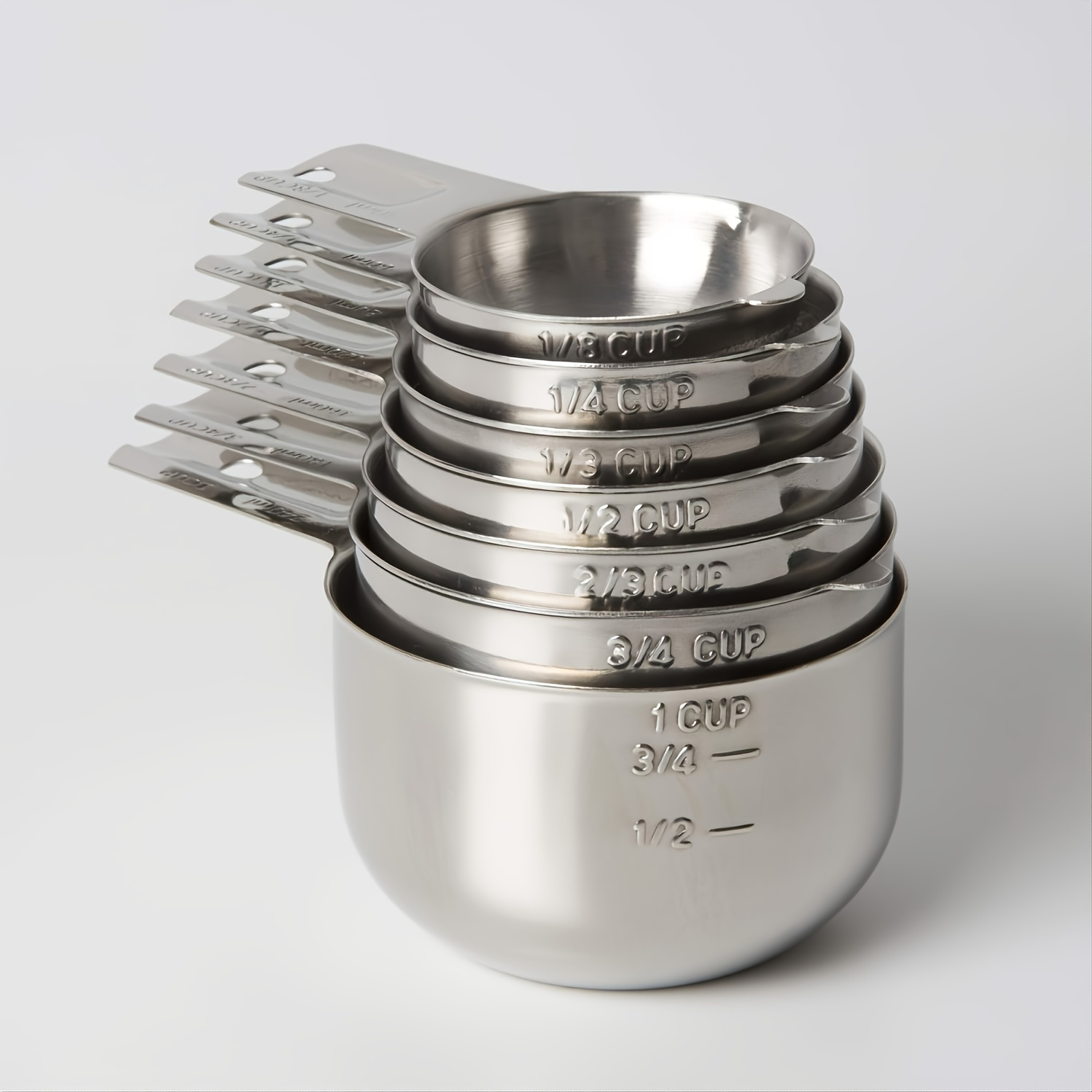 

Measuring Cups Set, Stainless Steel Measuring Cups, Measuring Cups For And (set Of 7) Accessories