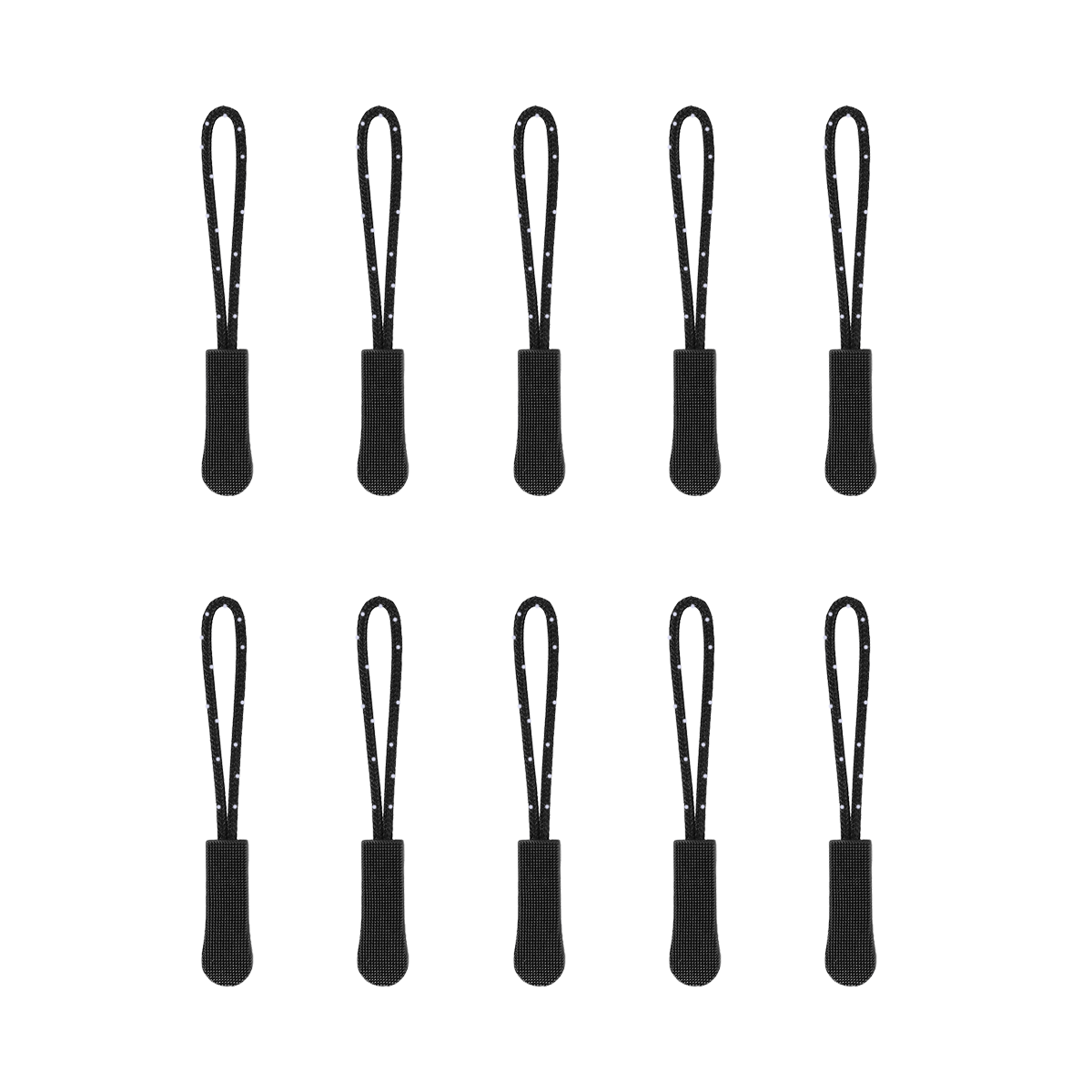 SEWACC 30 pcs Non- Slip Zip Gripper Zipper Instant Fixer Zipper Handle Cord  Decorative Zipper pulls Zip pulls Tags Embellishments for Crafting Zipper