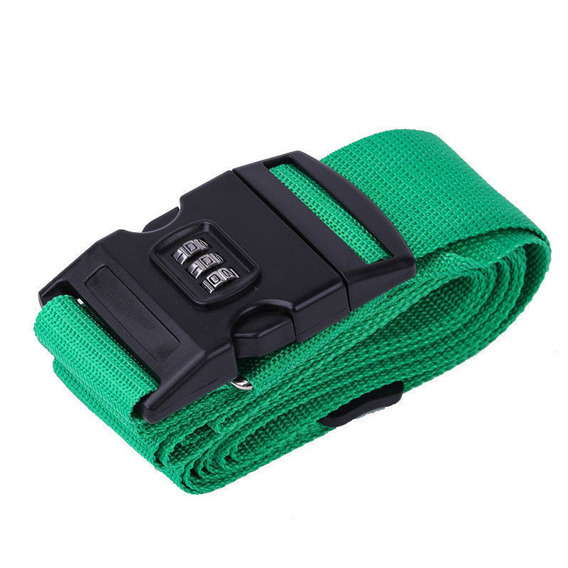 Nylon Strap with Buckle, Fixing Strapping Belts Luggage Straps with Buckles  for Travel for Outdoor(green)