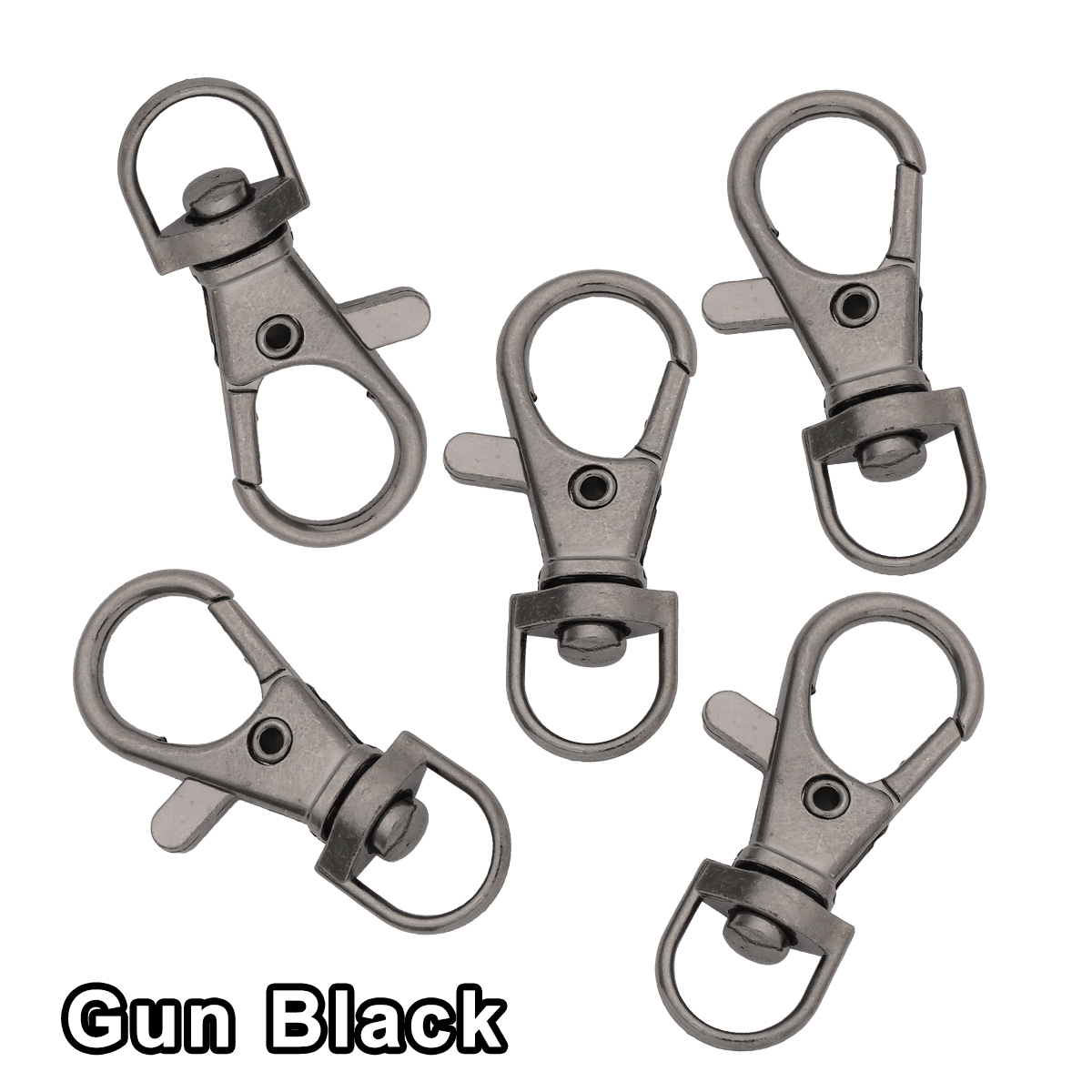 Temu 1 Set 20pcs Rainbow Swivel Clasps, 10pcs Metal Trigger Snap Hooks, Lanyard Keychain Hook with 10pcs Stainless Steel Flat Key Ring, for Purse Strap