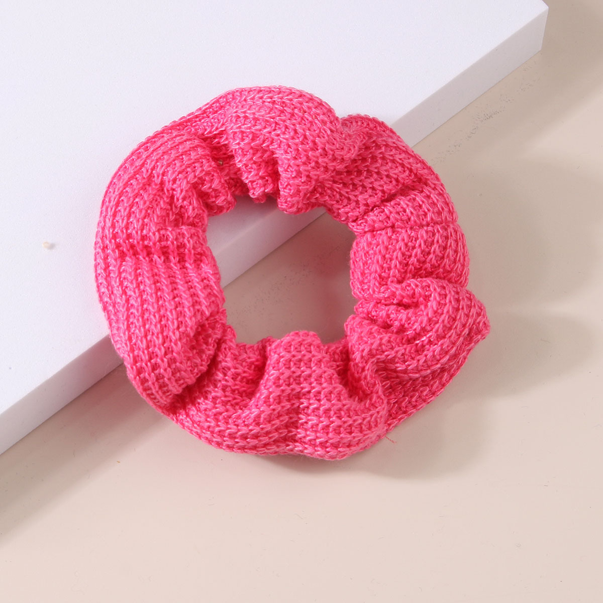 Knit Scrunchies Candy Hair Ties Elastic Ponytail Holders