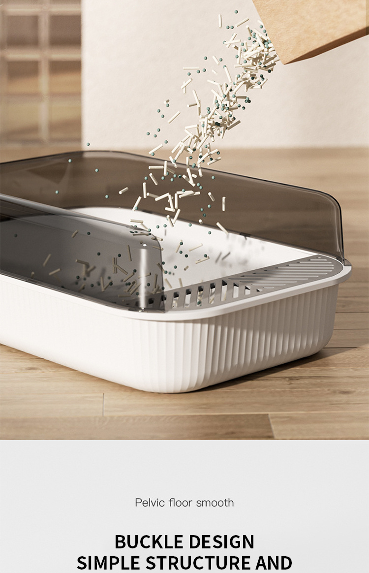 Spacious Private Cat Litter Box Enclosed Design Temu