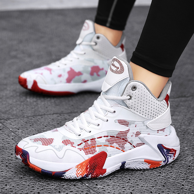 Trendy Cushioned Non-slip Basketball Shoes, Men's Sneakers Shoes ...