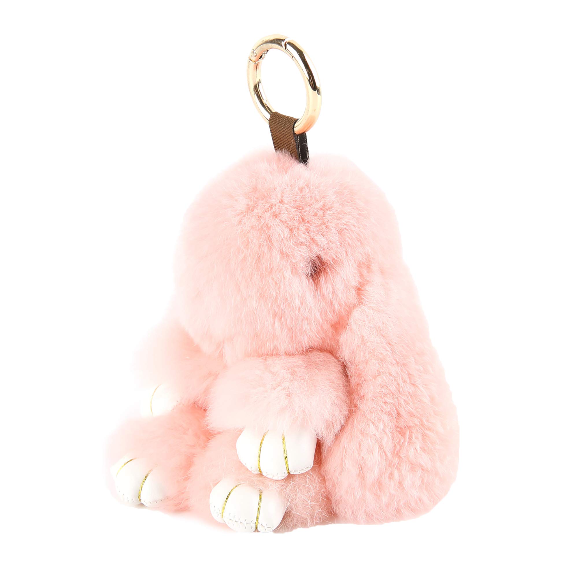Rex Rabbit Fur Small Briquettes Elf Cute Plush Doll Pendant Keychain –  linzora