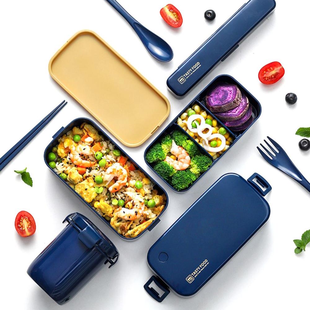 Double layer Lunch Box Large Capacity Japanese style Sealed - Temu