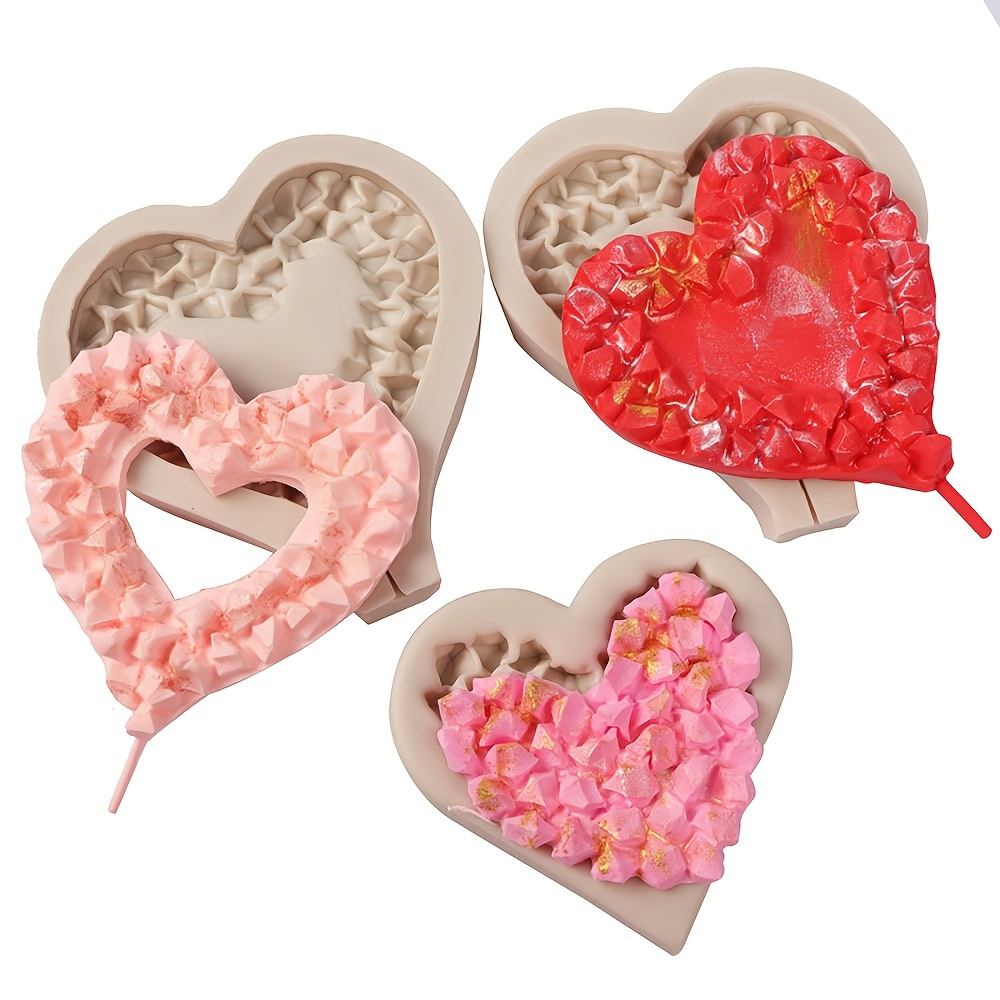 1pc/2pcs, Heart Chocolate Molds, Silicone Love Candy Molds 10 Different  Heart Shapes Mold, Valentine's Day Love Mold Baking Mould, Mini Gummy Mold  For