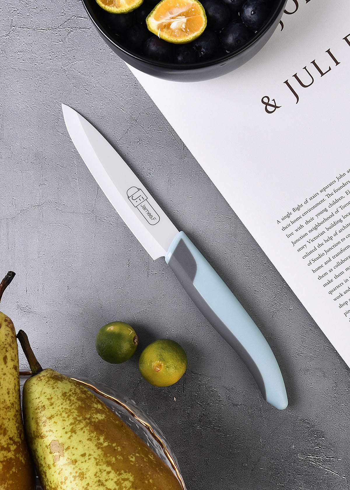 Ceramic Paring Knife Zirconia Blade With Sheath Cover Temu