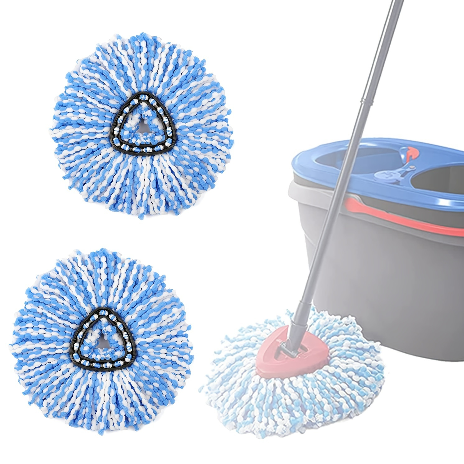 Spin Mop Refill Mop Head Replacement Compatible With O Cedar 2 Tank ...