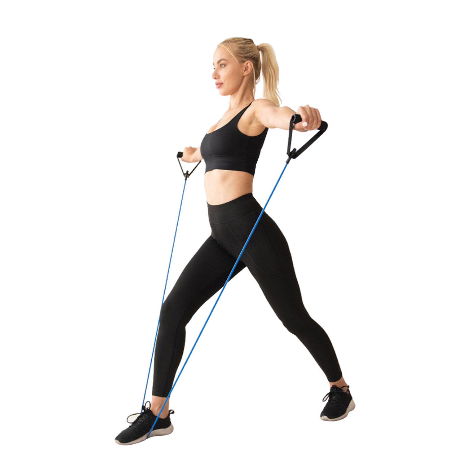 Comprar Banda de resistencia física de 8-85 lb, banda elástica para  ejercicio, expansor de entrenamiento de fuerza para Pilates