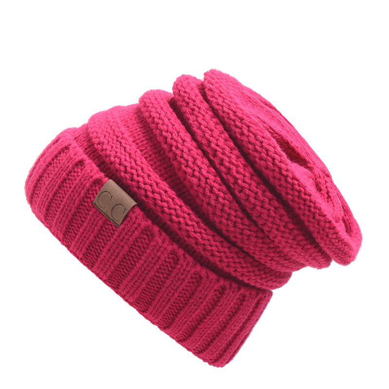 Women's Slouchy Winter Beanie Hat - Chunky Knit