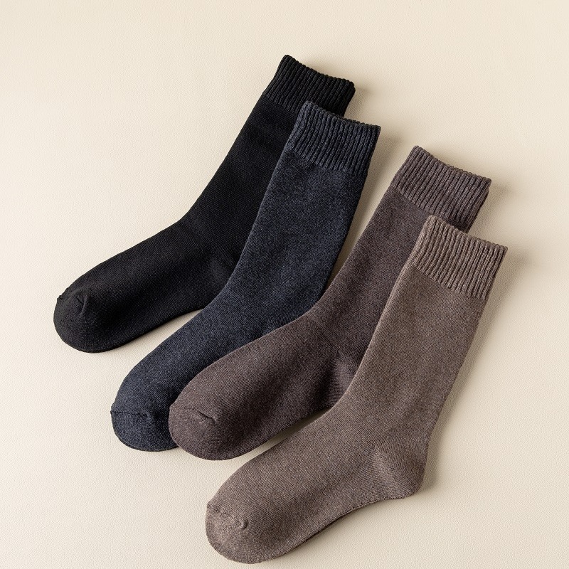 5 paires Femmes / hommes Hiver Chaud Épaissir Chaussettes