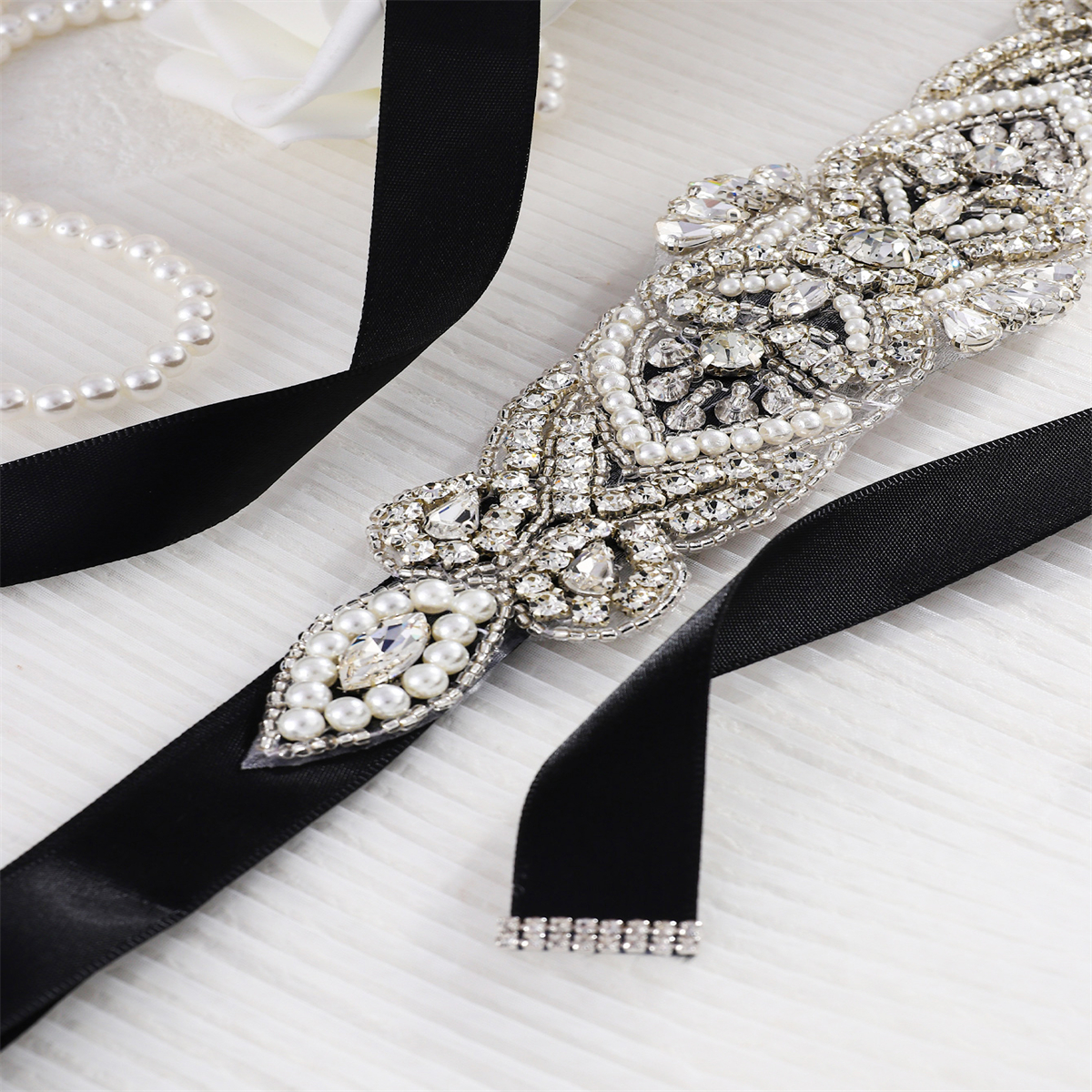 Rhinestone Bridal Belt Wedding Dress Waist Chain Sash Faux - Temu