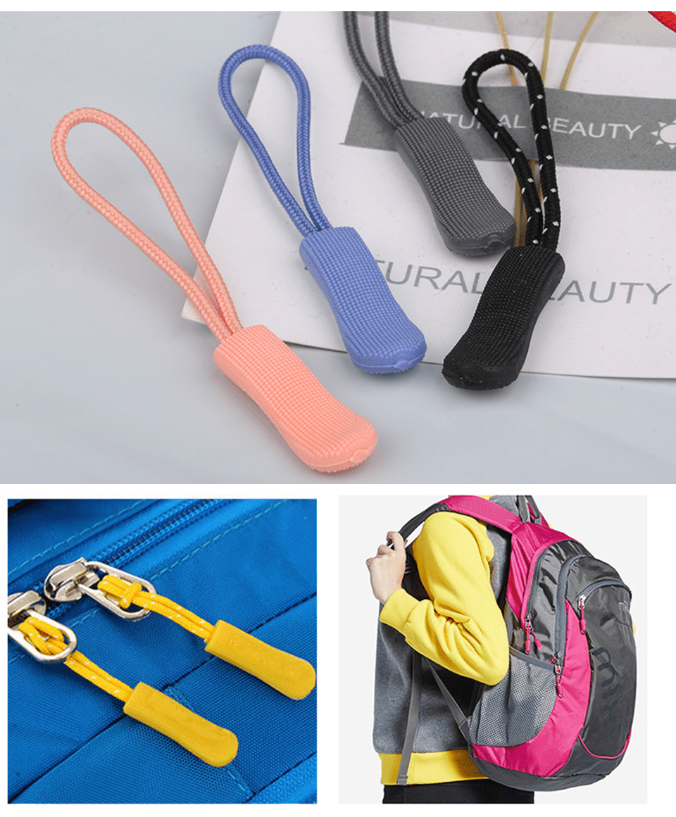 joleully Zipper Pull Charms, Zipper Pulls Replacement, Bling Zipper Handle  Tab Tag Removable Mend Fixer Repair for Purses Luggage Backpacks Jackets