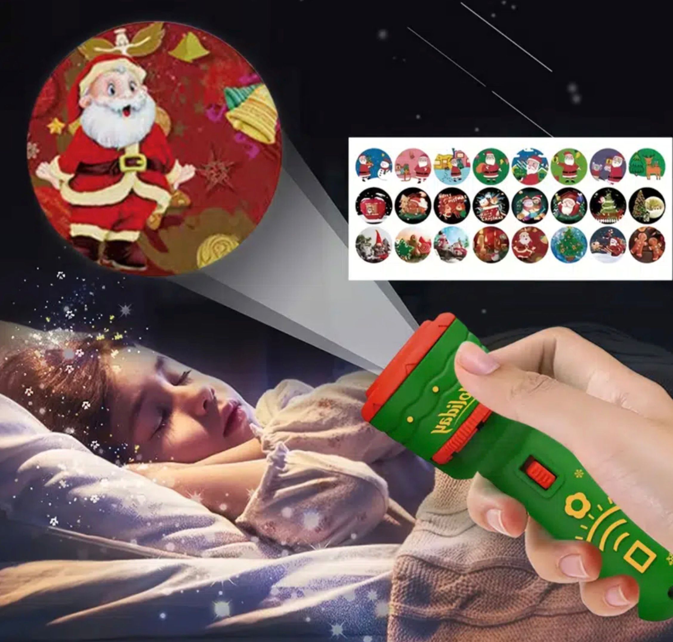 Kids Projector Flashlight Projector Christmas Slide Torch Temu