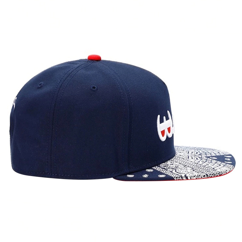 1pc english embroidered mens flat brimmed cap details 1