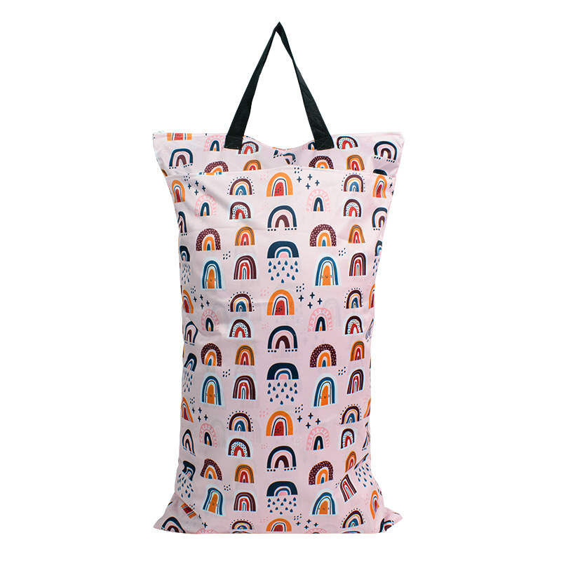 Image of 27.5x15.7in (70x40cm) Big Size Diaper Bag Wet Dry Bag For Nappies Laundry Storage Reusable Cloth Wet Bag