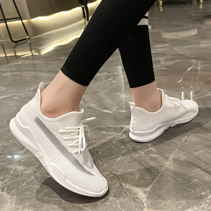 AD White Sports Shoes For Women - Flash Footwear