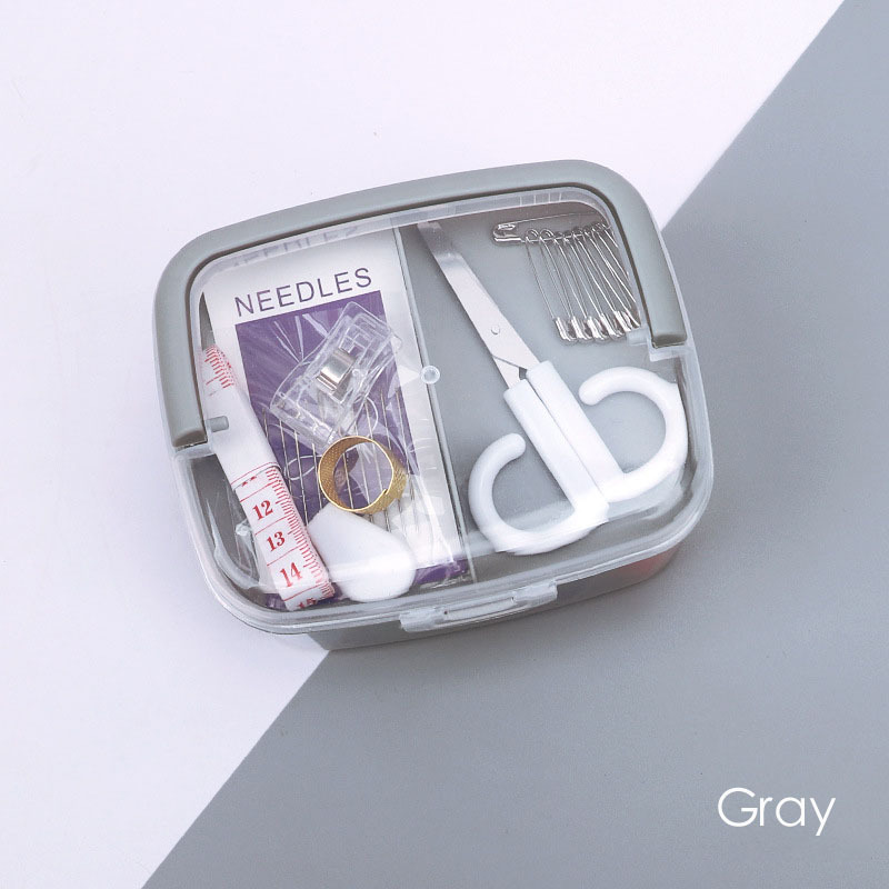 Dropship Tin Box Portable Sewing Kit 20 Colors Thread Spools