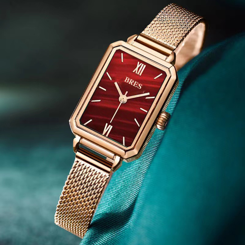 Reloj de mujer vintage reloj rectangular reloj pequeño elegante