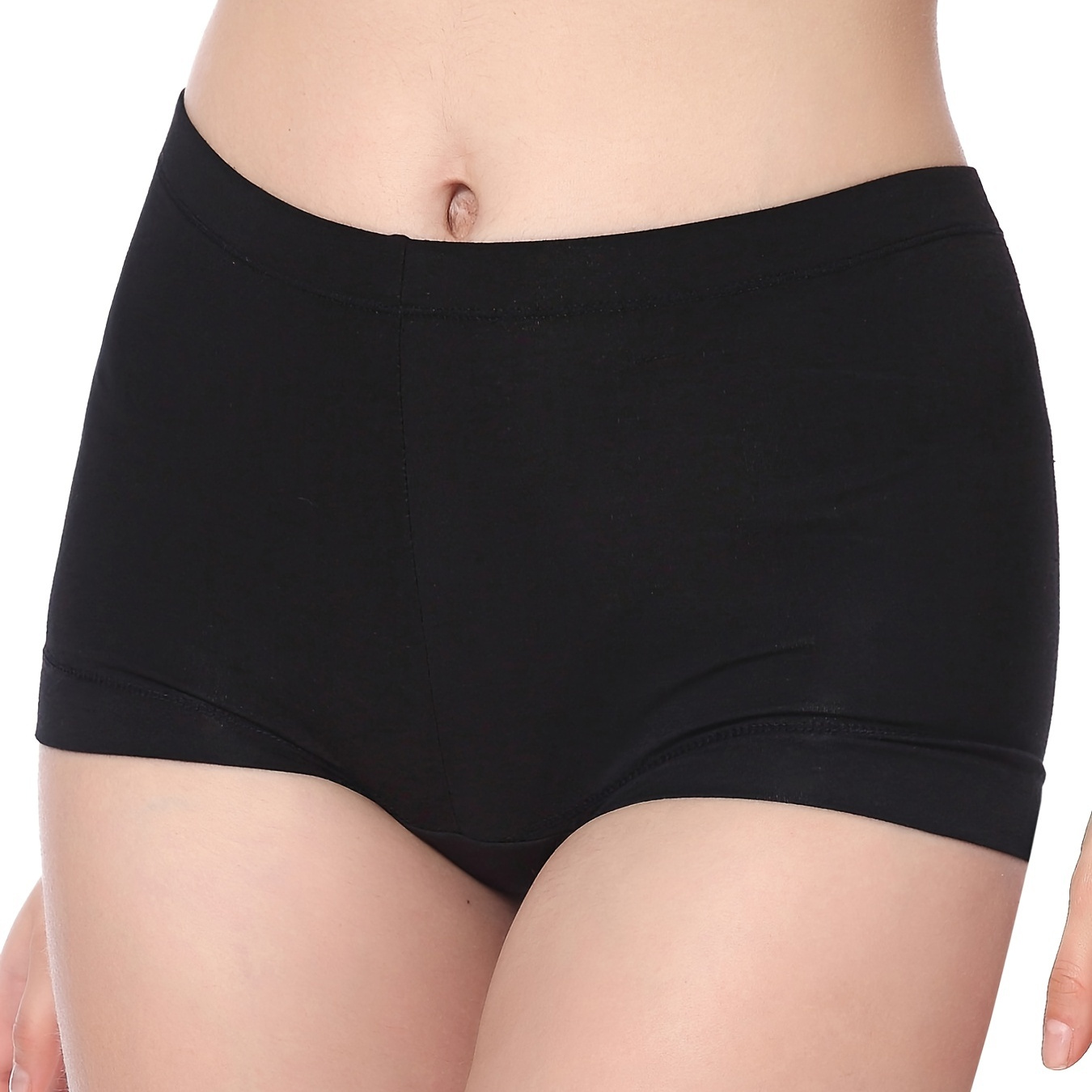 Solid Seamless Boyshorts Panties Casual Comfortable Everyday Briefs