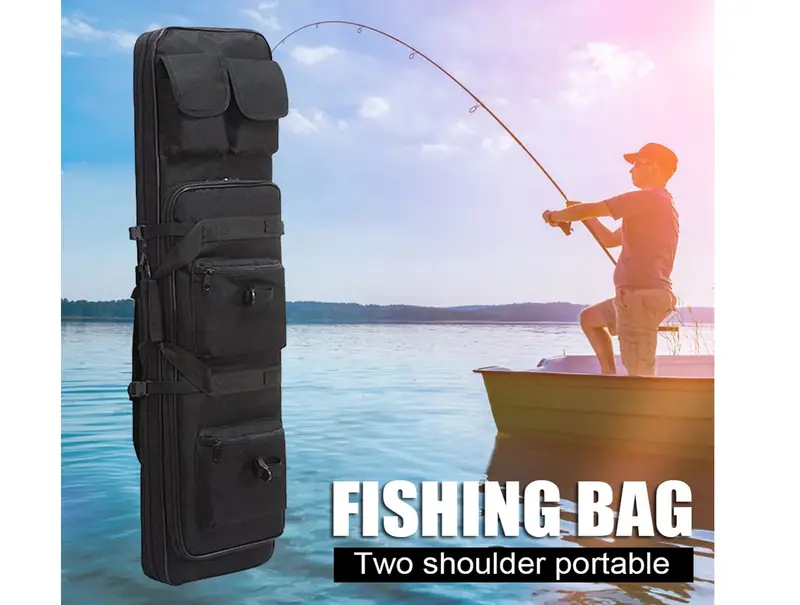 Extra Large Fishing Rod Bag Multiple Pockets Hunting Camping - Temu