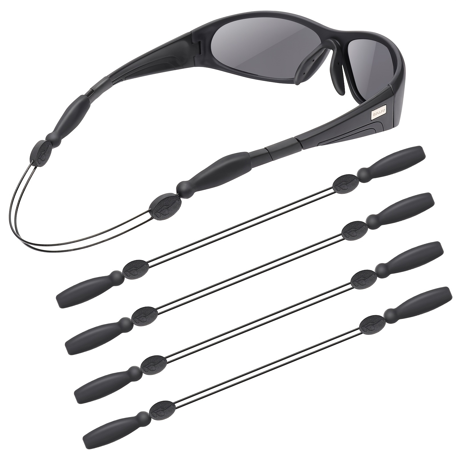 4pcs Set Glasses Straps Adjustable No Tail Cable Strap For Glasses