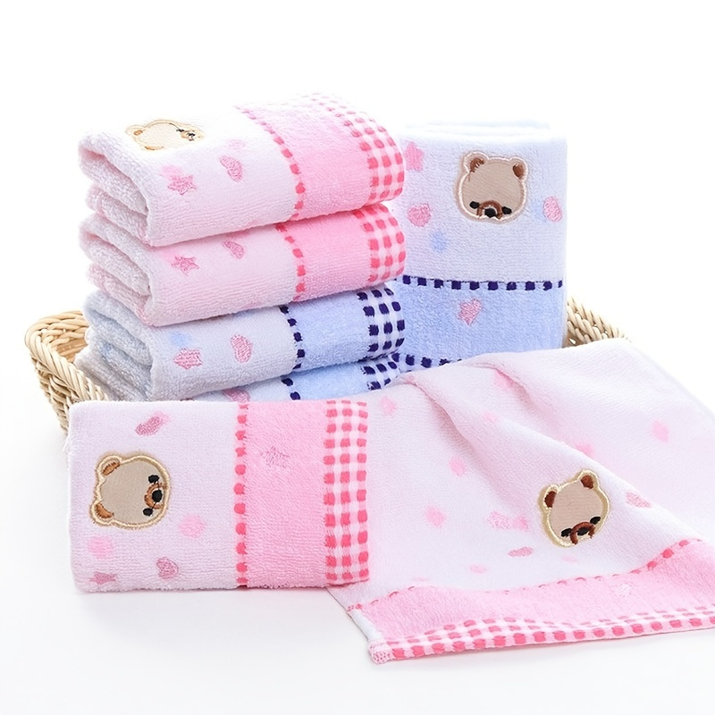 Cute Fingertip Towel, Soft Absorbent Hand Wipe Towel, Cute Cartoon Weather  Embroidery Face Towel, Household Small Hand Towel, - Temu