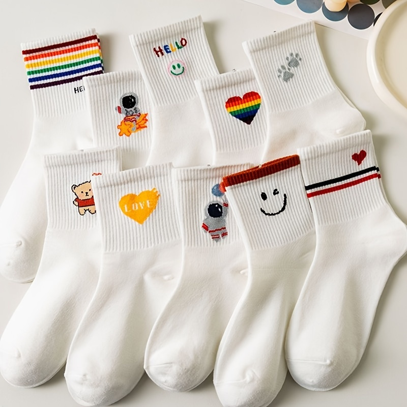 Cute socks, Fun, Quality Korean Socks, Wide Stripes No Show Socks –  GotYourToes