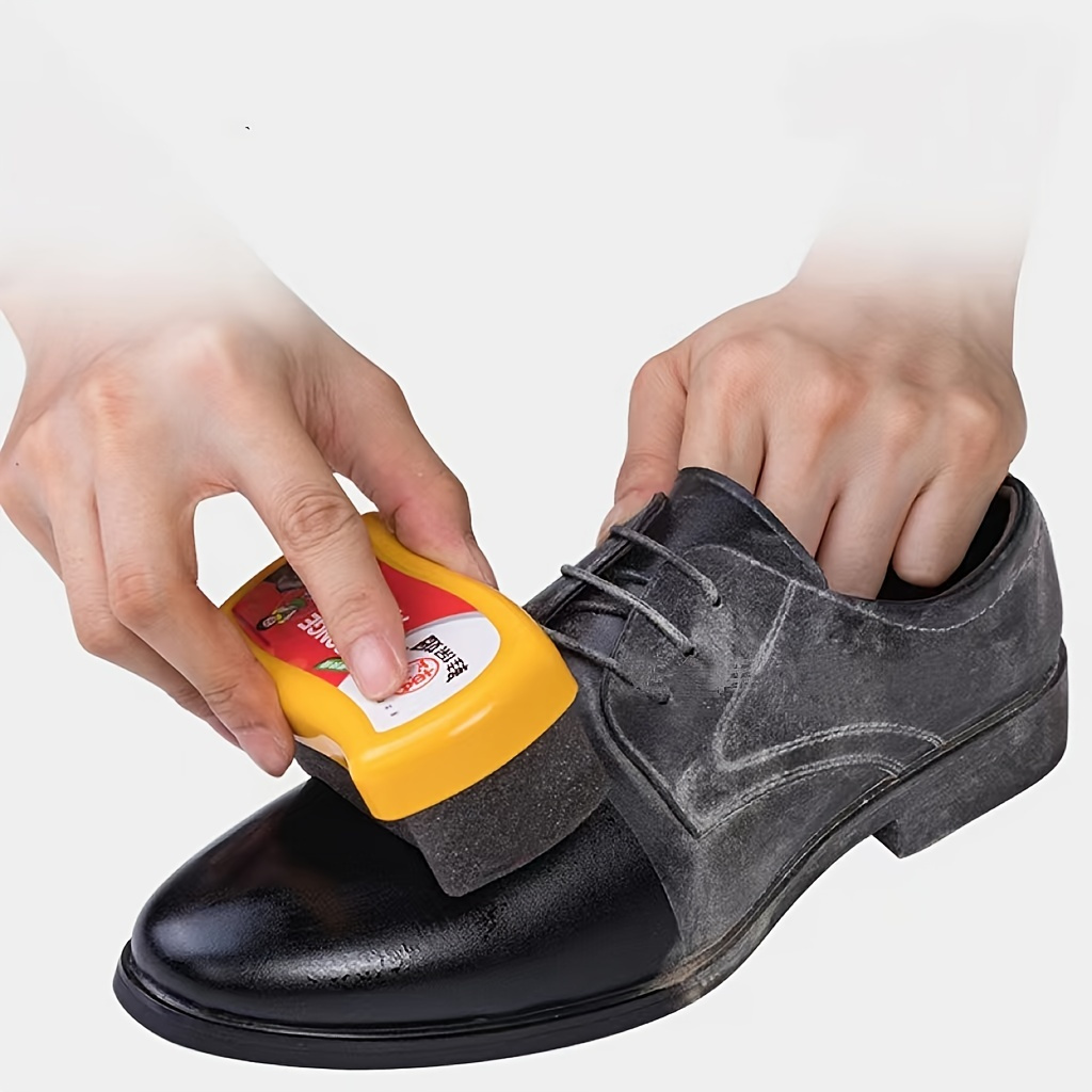 

1pc Shoe Polish Leather Shoe Wipe, Single-sided Sponge Shoe Wipe