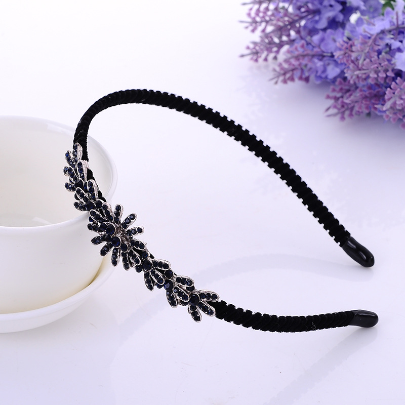 Boho Velvet Crystal Vintage Headband Rhinestone Bow Hair Accessories