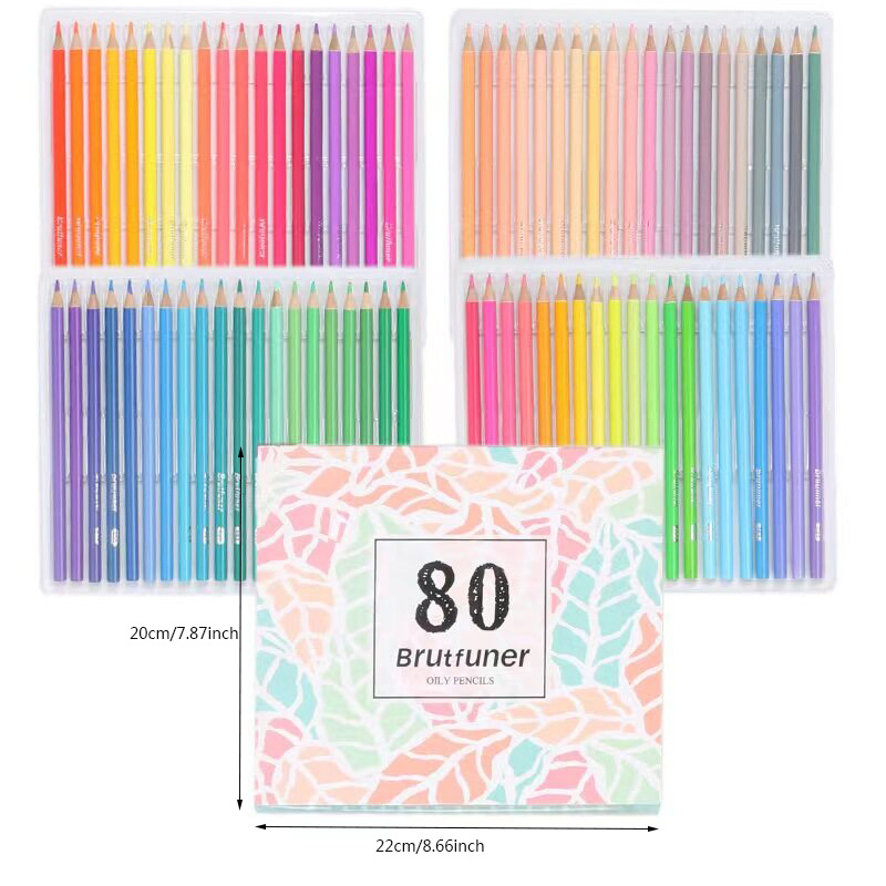 Brutfuner Professional Oil Colored Pencil Wooden Soft Colour School Draw  Sketch Art Supplies Andstal 210713 From Mu06, $215.38