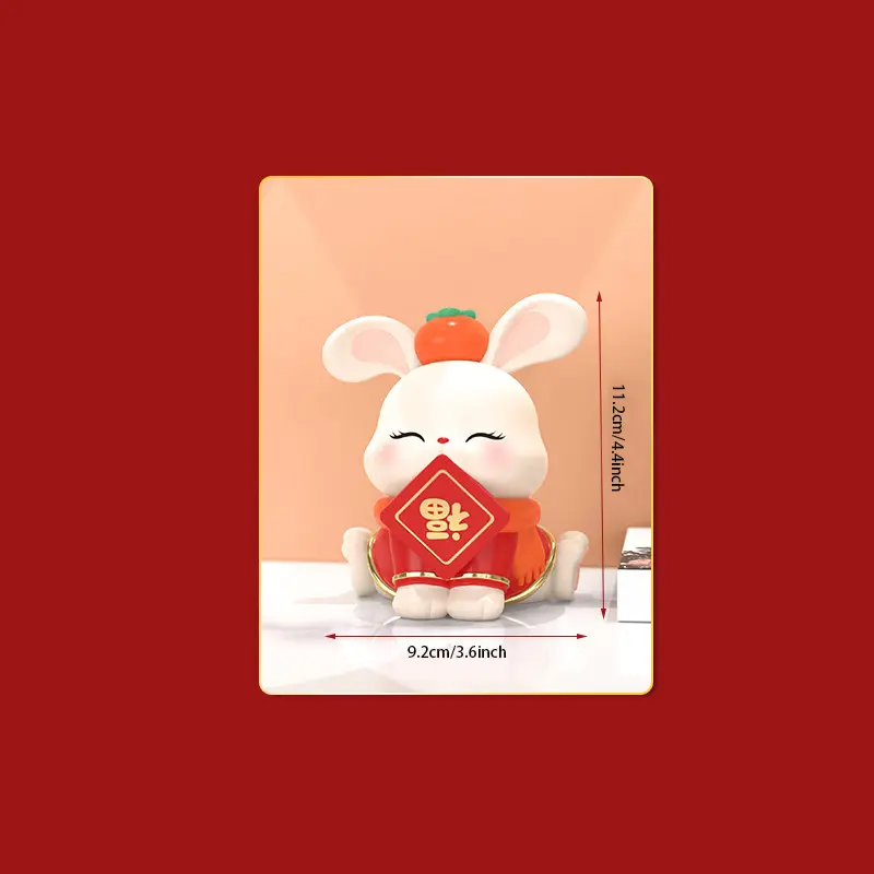 Chinese New Year Rabbit Ornament Cartoon Rabbit Decoration - Temu