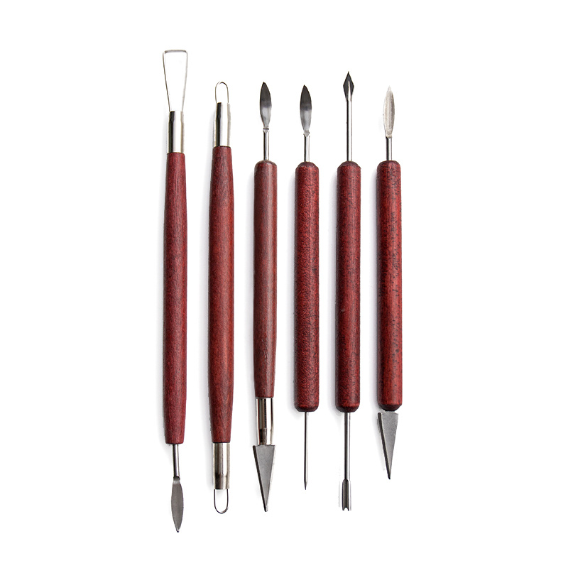  6 Pcs Pottery & Clay Sculpting Tools, Double-Sided