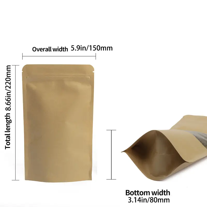 Bolsa de papel Kraft # 1/6 27.5 x 18 x 45. Paquete con 250 piezas. –  papelithomx