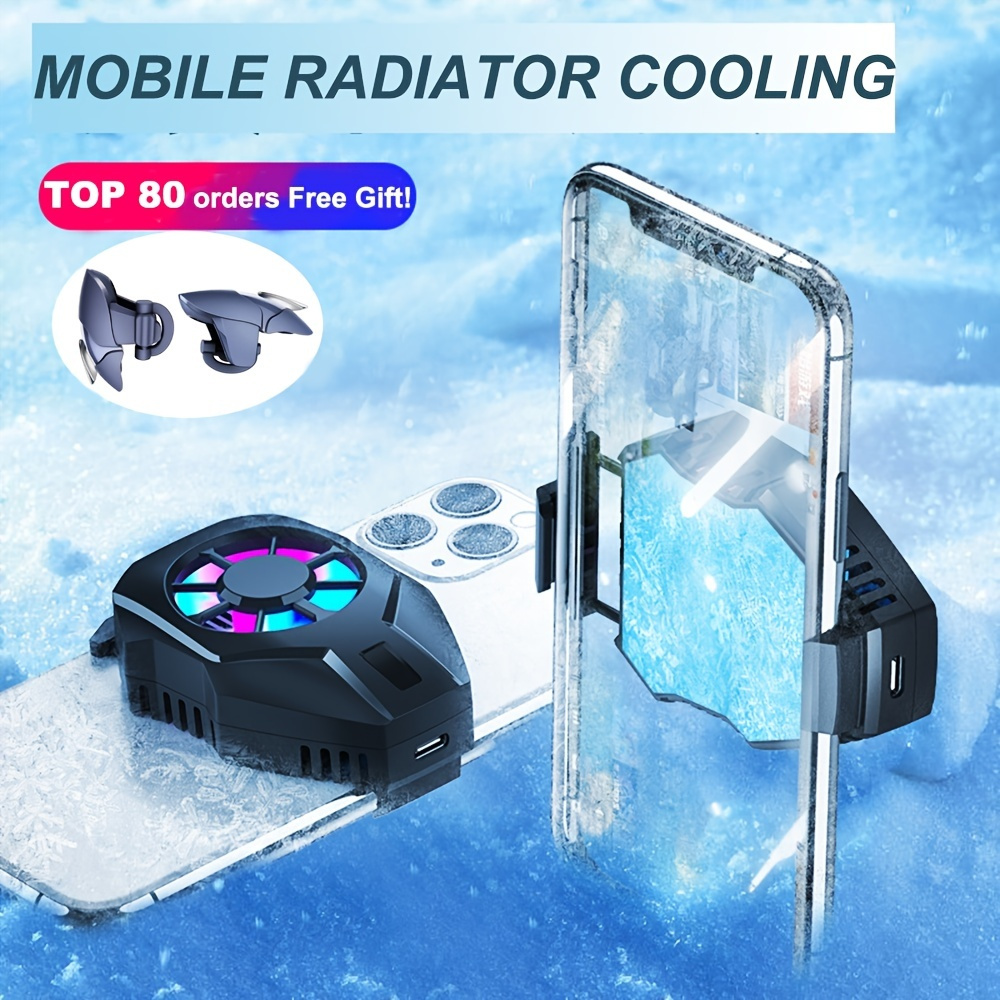 1 Pc Phone Cooler Black White Rechargeable Cooling Fan With Joystick 1 Pc Phone Cooler Black White Rechargeable Cooling Fan With Joystick