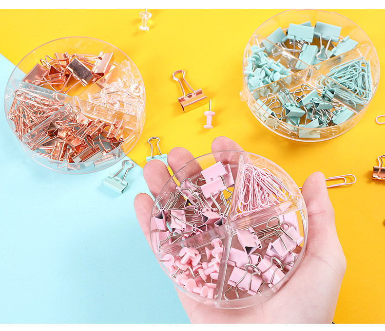 Multifunctional Paperclip Long Tail Clip I-Beam Nail Swan Tail Clip Combination Set for Office and Study Use