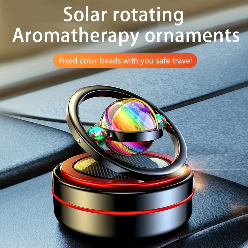 Kaufe Solar Car Air Freshener Rotatable Ring Clear Ball Long Lasting  Fragrance Air Purifying Auto Aromatherapy Diffuser Ornament Car Interior  Accessories