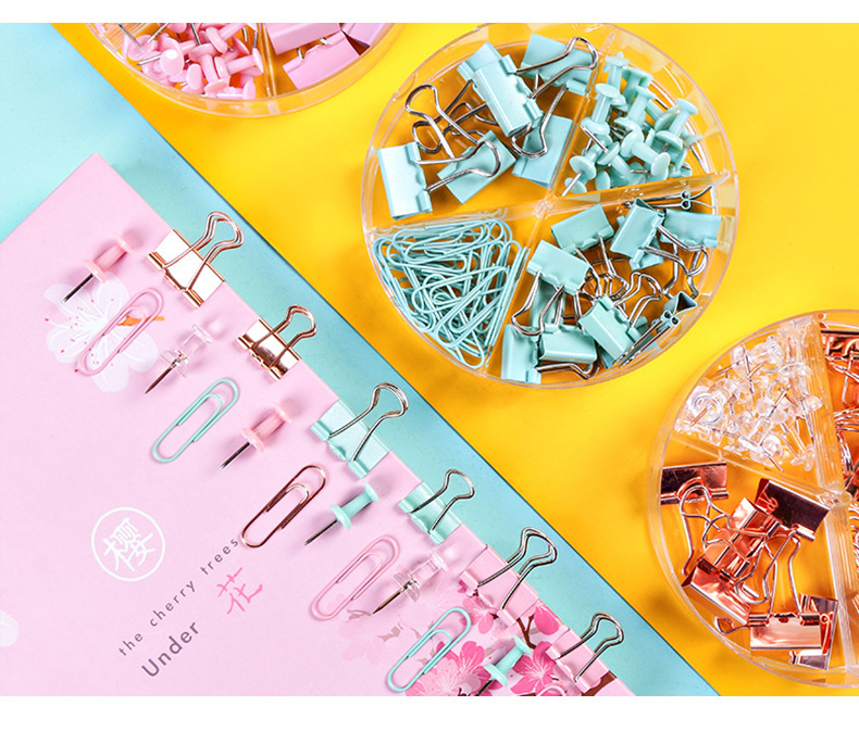 Multifunctional Paperclip Long Tail Clip I-Beam Nail Swan Tail Clip Combination Set for Office and Study Use