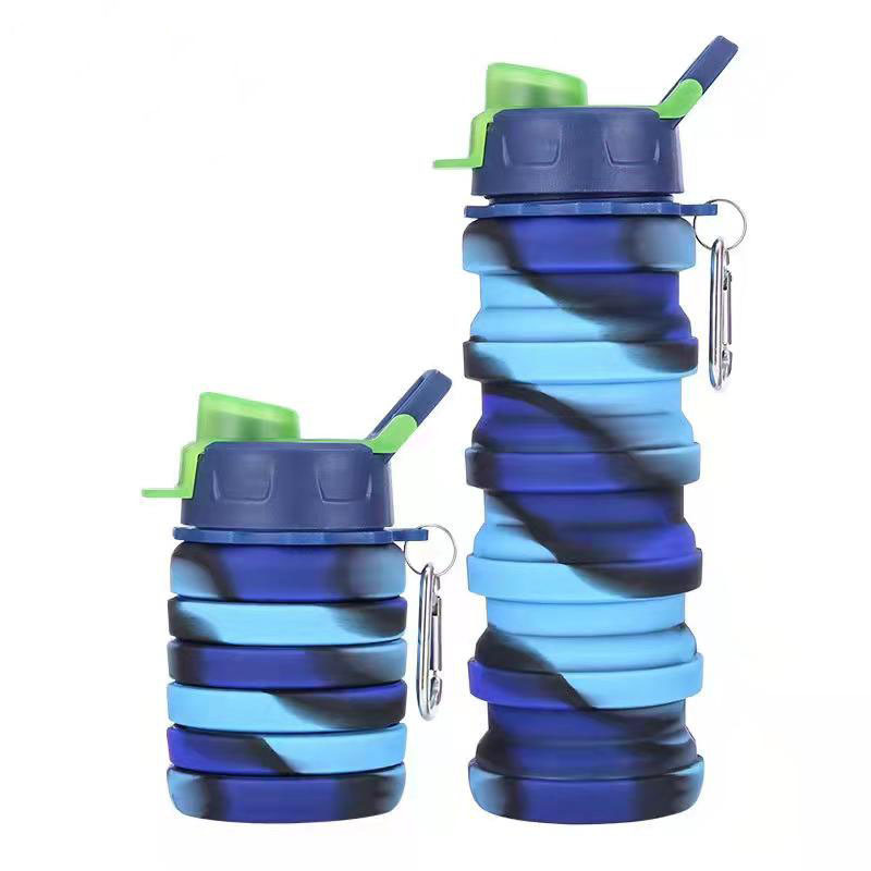 SPECIAL MADE Botellas de agua plegables con válvula a prueba de fugas,  reutilizable, sin BPA, de sil…Ver más SPECIAL MADE Botellas de agua  plegables