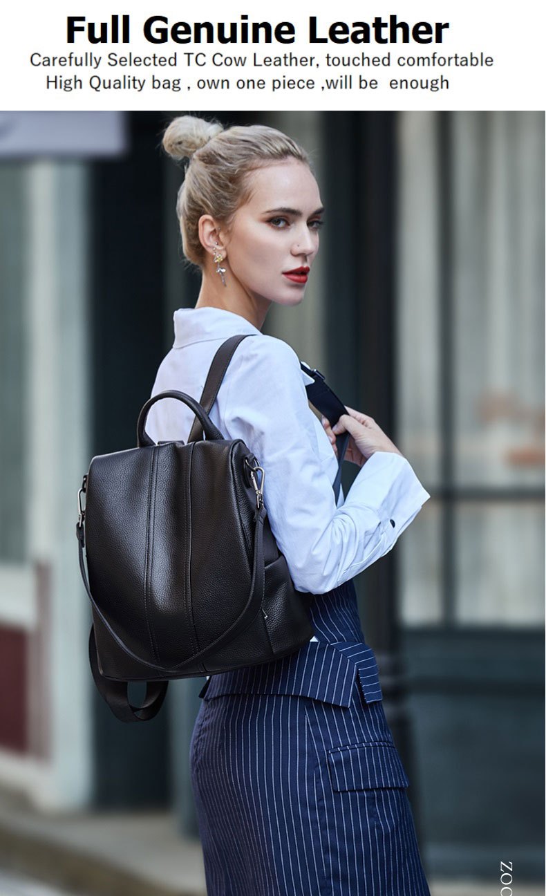 Sac à dos antivol à fermeture éclair pour femmes sac à main - Temu