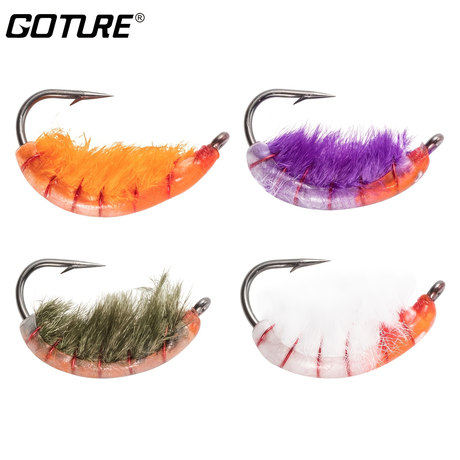 4pcs Hand Tied Fly Fishing Nymph Scud Lure Kit For - Temu