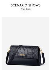 womens embossed shoulder bag fashion zipper satchel bag square crossbody flap purse details 6