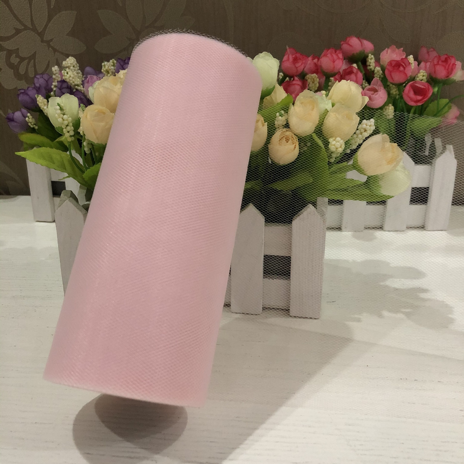 25 Yards ×15cm Tulle Roll Spool White Organza Roll Red Blue Tulle