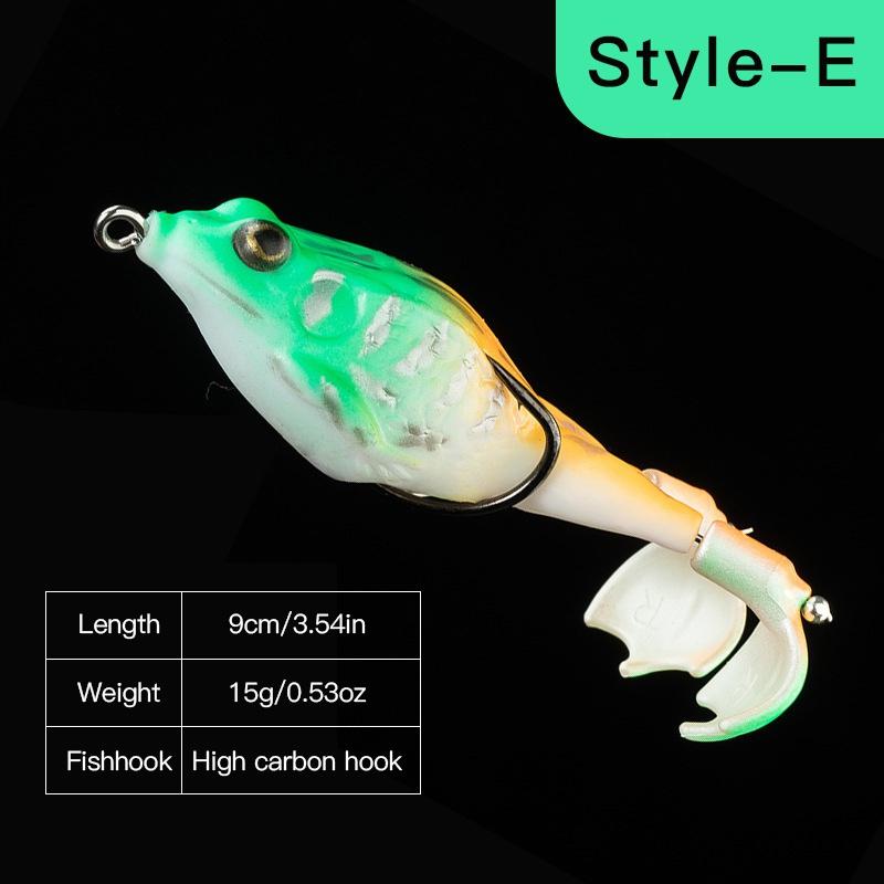 Dream Lifestyle 60mm/16g Fishing Lure Realistic Appearance Sharp Hook Big  Mouth Large Snakehead Frog Wobbler Topwater Artificial Bait Fishing