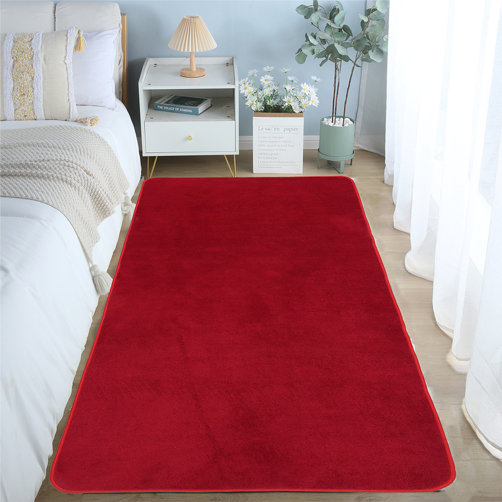Claret Simple Carpet Enhance Bedroom Living Room A Fully Temu
