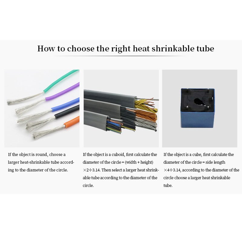  164 328pcs 2 1 heat shrinkable tubing insulation polyolefin shrinking tube wire Product details 1