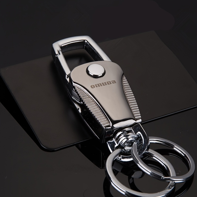 

Porte-clés de voiture créatif, porte-clés pliable hommes femmes taille suspendus en acier inoxydable porte-clés clé de voiture pendentif accessoires de voiture