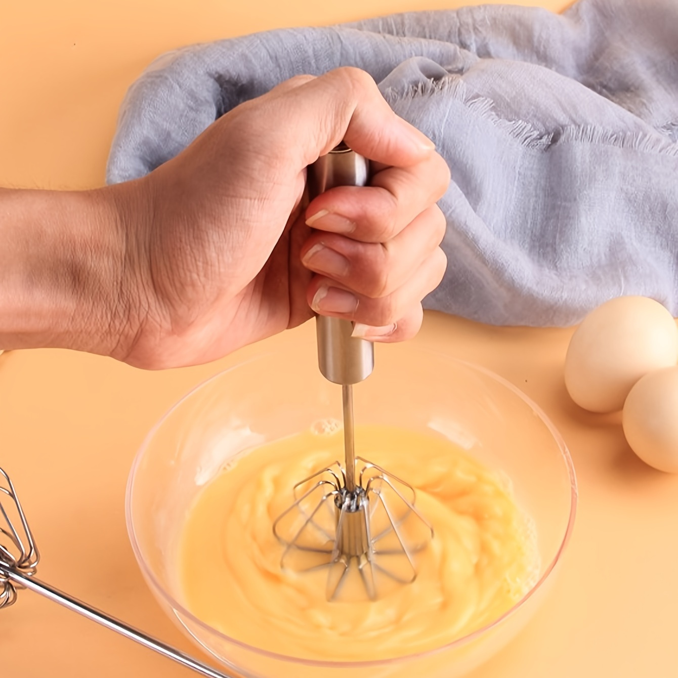 Stainless Steel Stirrer Semi automatic Egg Beater Automatic - Temu